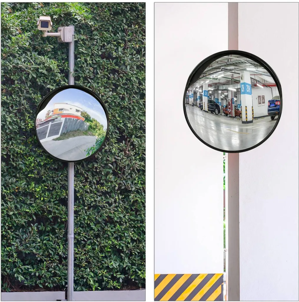 Miroir de circulation 45 cm convexe - Sécurité sortie de garage et rue - 6