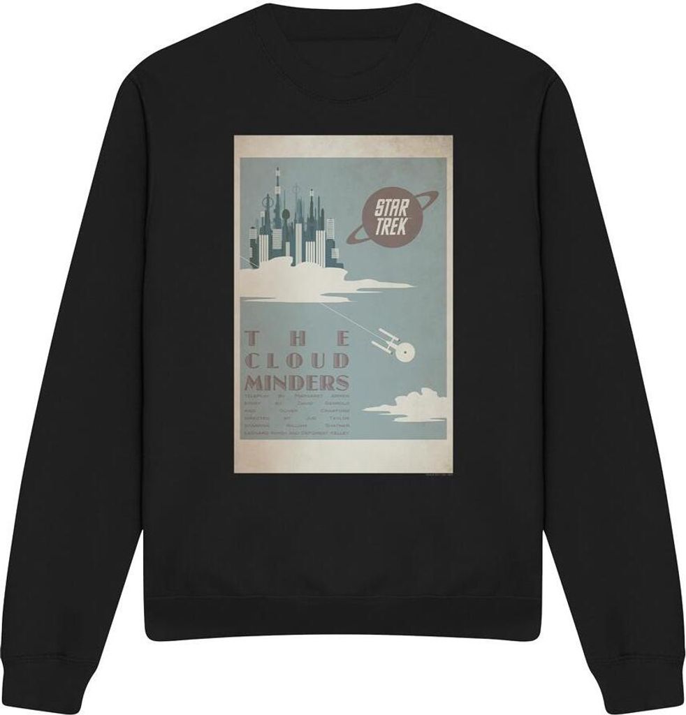 Star Trek - "The Original Series Episode 76" Sweatshirt für Herren/Damen Uni TV11660 (S) (Schwarz)