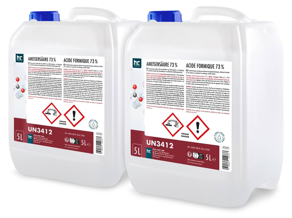 5 L Ameisensäure 73% technische Qualität zur Entkalkung von Produktbild 