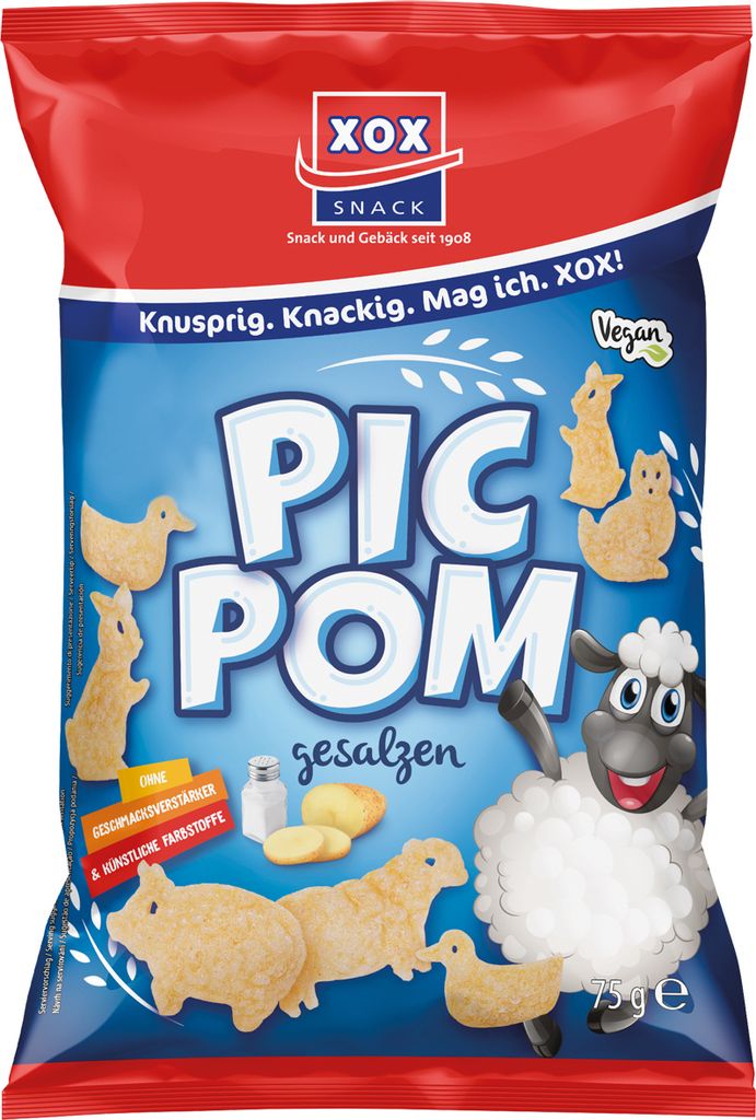 XOX Pic Pom Sel snack croustillant de pommes de terre avec Image du produit 