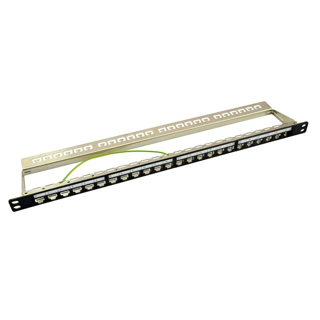 LogiLink Pannello Patch 24 Slot Keystone 0.5U - Ordine Rack 19"