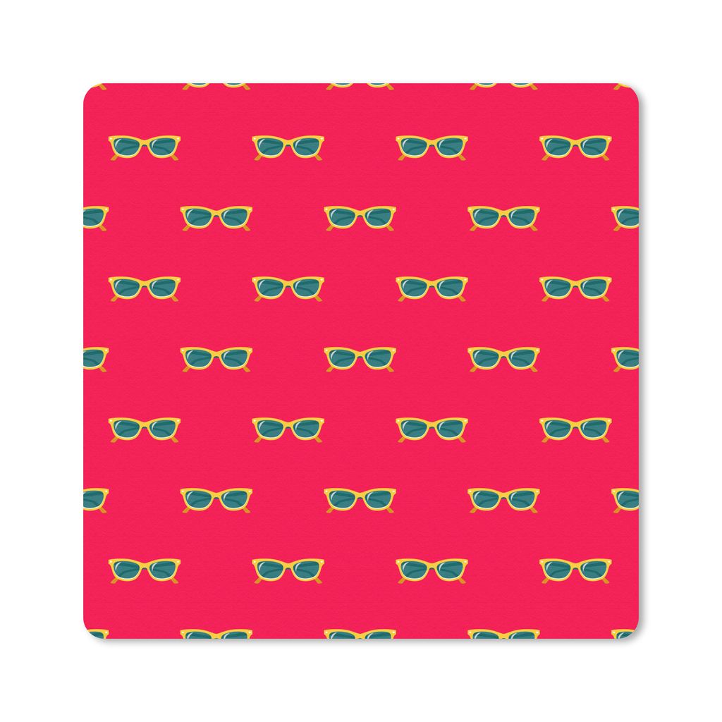 MuchoWow® Mauspad Mousepad Sommer - Sonnenbrille - Rot Produktbild 