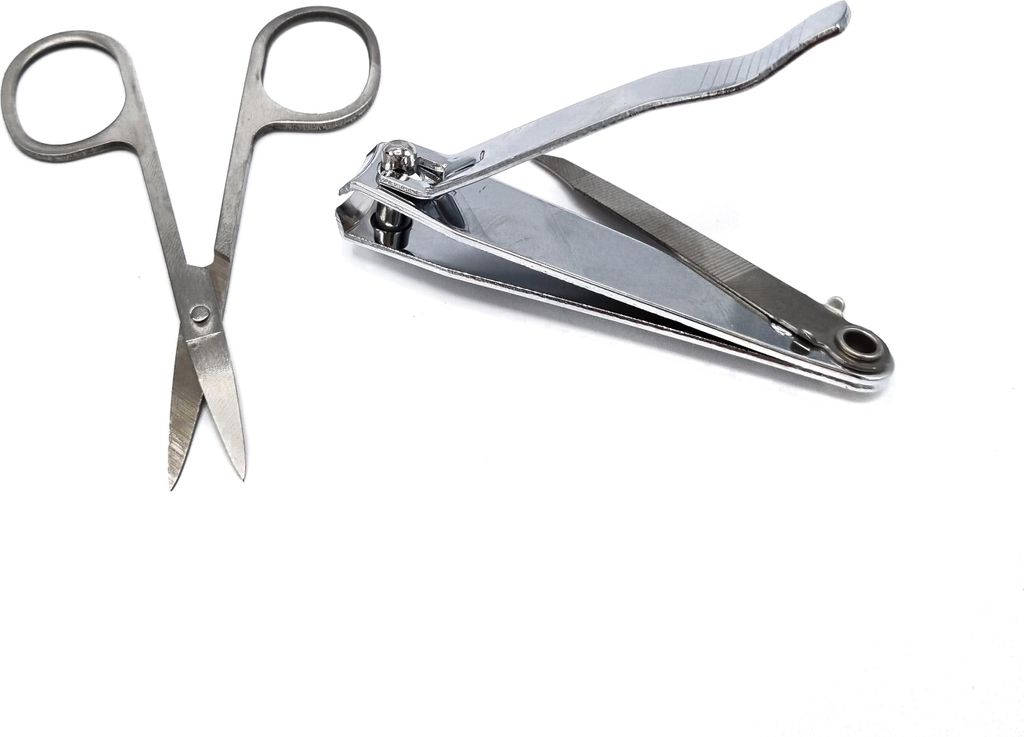Nagelschere & Nagelknipser - Stabil - Fußnagelknipser - Schneiden - Kombi 2er Set - Edelstahl 2x