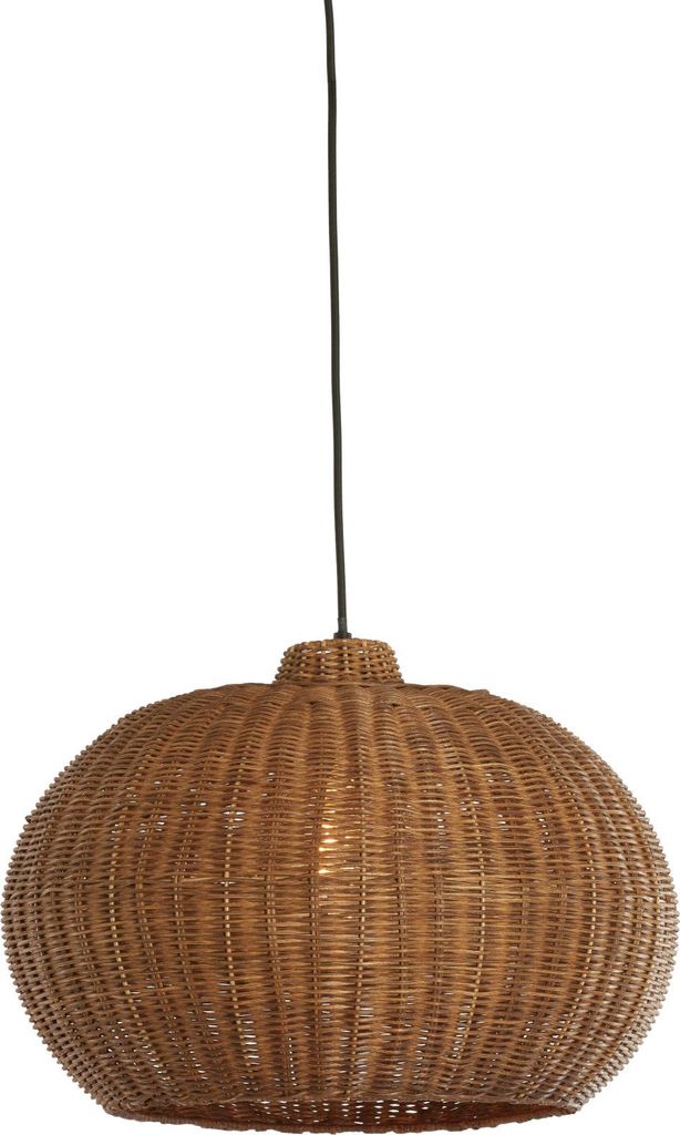 Light & Living - hängeleuchte - Melzor - braun - rattan - Ø 45cm - E27 - 2994183