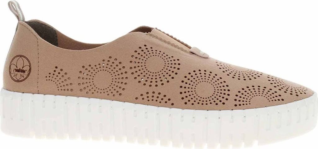 Damen Halbschuhe Rieker M8352-60 beige 40