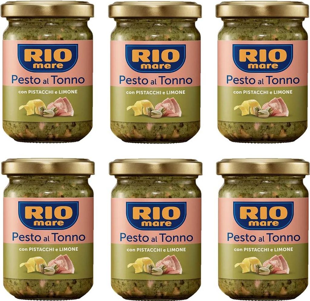 6x Rio Mare Pesto al Tonno con Pistacchi e Limone Produktbild 