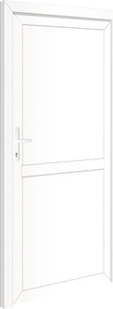 Nebeneingangstür Kunststoff Colorado weiß 880 x 1980 mm Produktbild 