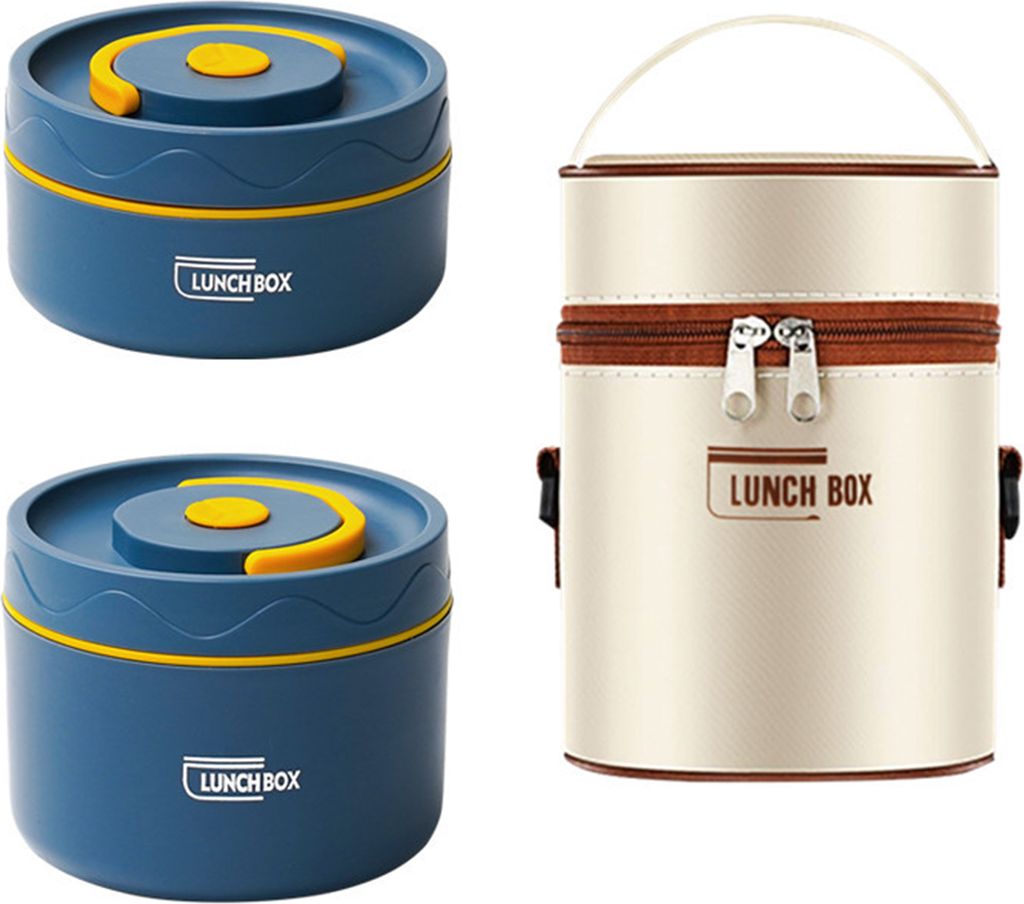 1 Set 420/550 ml Lunchbox aus Edelstahl mit luftdichtem Deckel, doppellagig, lebensmittelecht, spülmaschinenfest, mikrowellen- und gefriergeeignet...