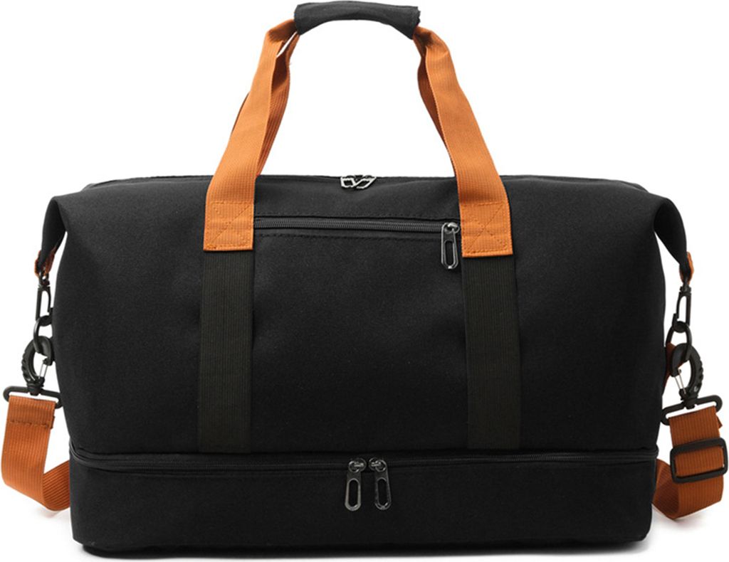 Reisetasche, Trennung von Trocken- und Nasslagerung, erweiterbares Fach, großes Fassungsvermögen, verstellbarer Gurt, Handgepäck, Reisetasche f...