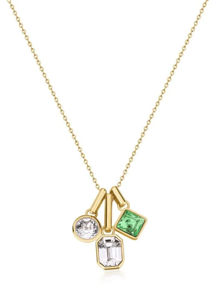 Collier multi-pendentifs en plaqué or Symphonia BYM195 éclat durable