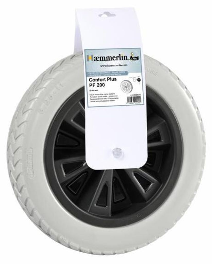 Roue increvable PF 200 400mm - HAEMMERLIN - 309020010 Image du produit 