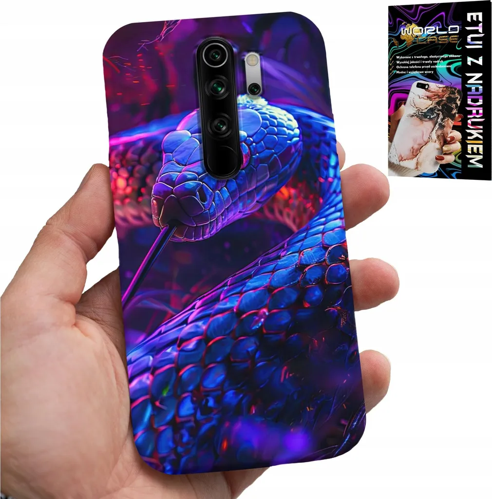 Kit Cover Redmi 9 Serpente Cobra | Protezione Unica e Pellicola
