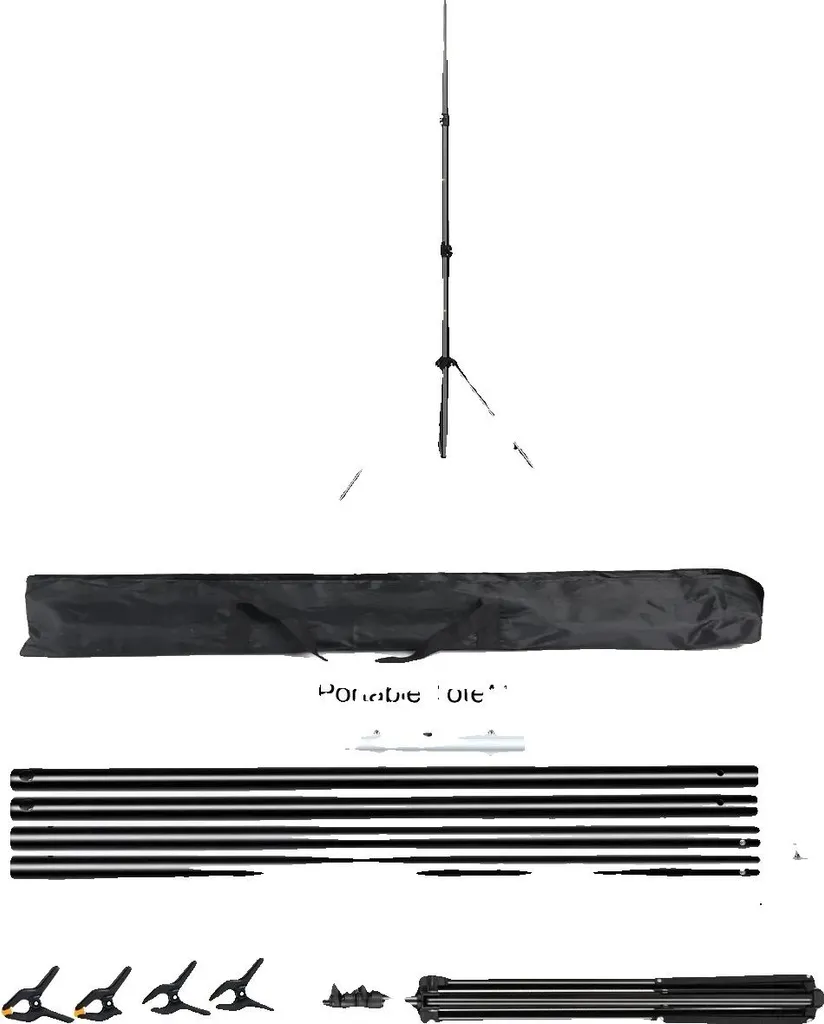 Kit Treppiede Telescopico 200x200 cm - Barra Regolabile per Fondali