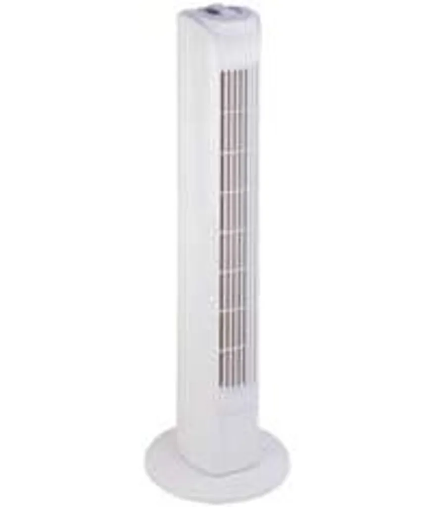 Ventilateur tour de table blanc compact pour bureau et salon