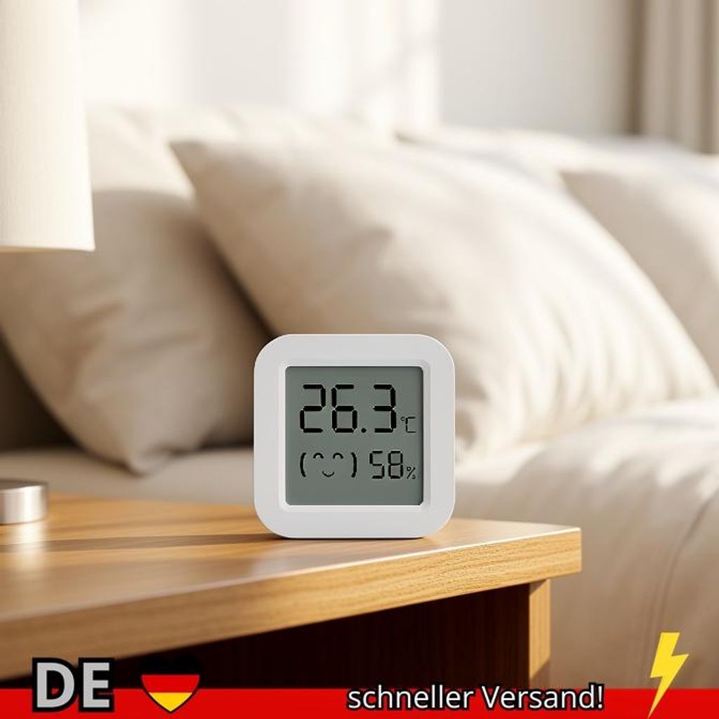 Tuya Temperatur Feuchtigkeit Sensor Mini Lcd Display Kompatibel mit