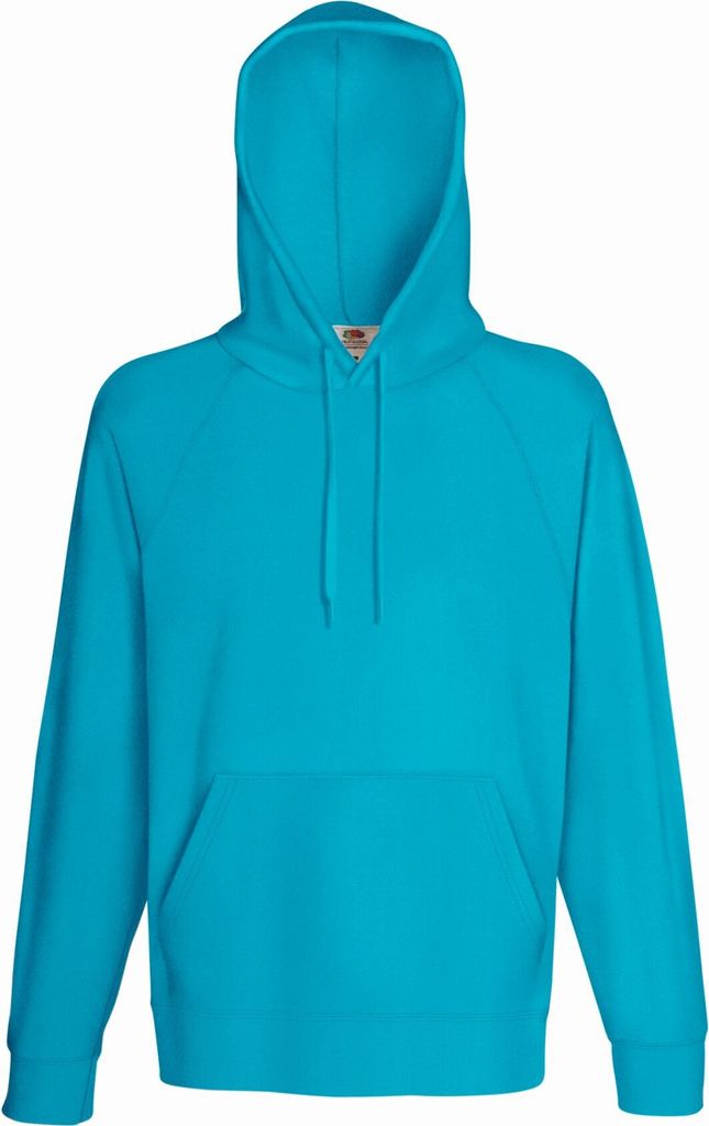 Raglan Kapuzen Sweater | Fruit of the Loom (FOL62140), Farbe:azure blue, Größe:S