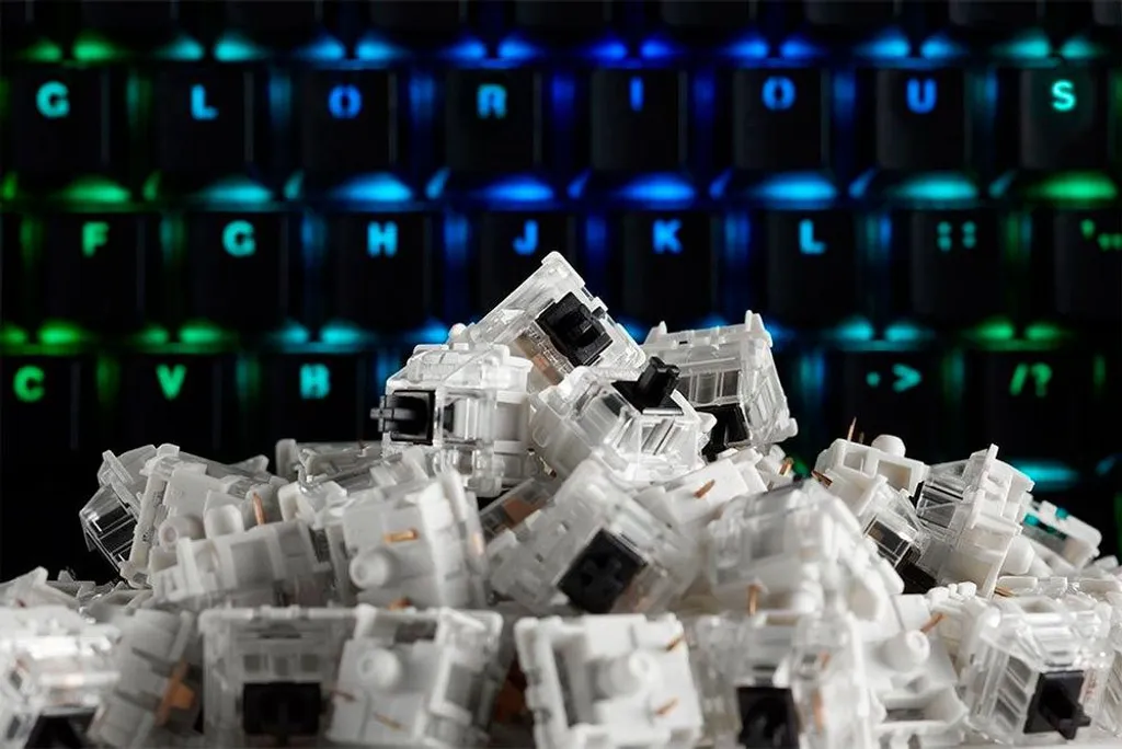 Glorious Gateron Black Switches - Pack de 120 Interrupteurs Linéaires - 8