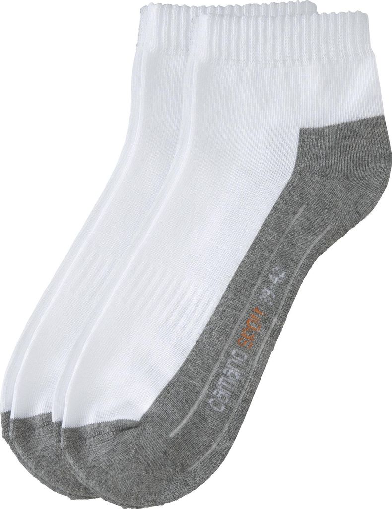 Camano Unisex-Sport-Kurzsocken 2 Paar weiß 43 - 46 Produktbild 