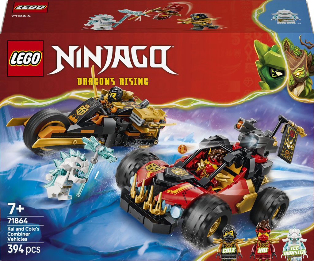 LEGO NINJAGO Kai en Cole's combinatievoertuig - Ninja Productafbeelding 