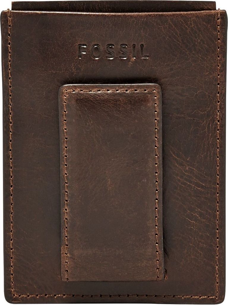 FOSSIL Leder Kartenhalter Geldklammer Derrick Magnetic Card Produktbild 