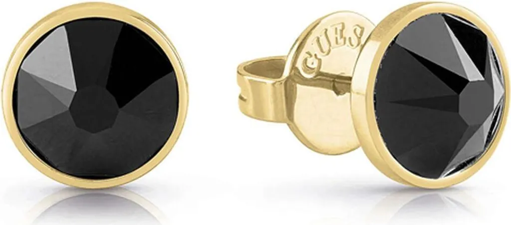 Boucles d'oreilles Femme Guess JUME01343JWYGBKT-U Chic Doré et Noir