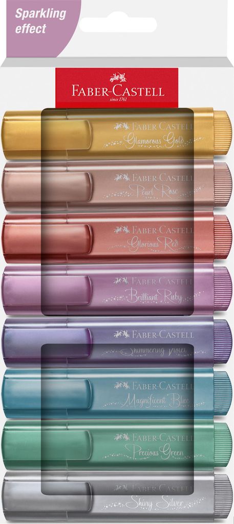Faber-Castell Textliner 46 Metallic evidenziatore 8 pz Immagine del prodotto 