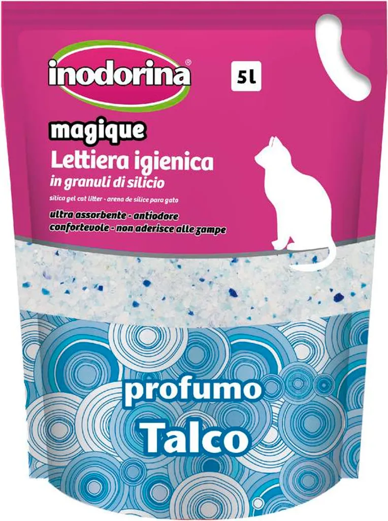 Inodorina Magique Talco 5 L | Miglior Lettiera Gatto No Odori