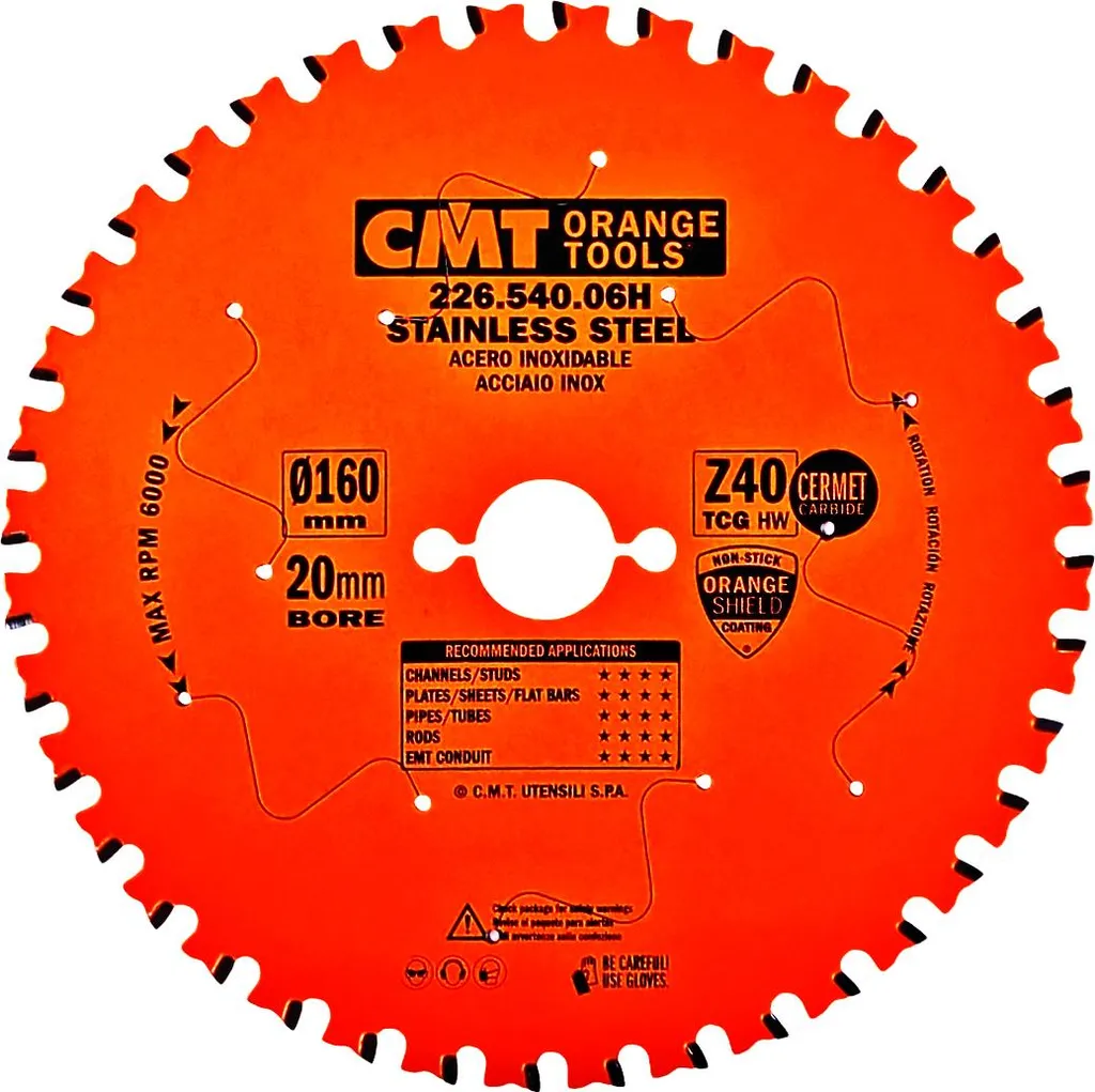 Disque de sciage 160 mm pour découper proprement l'acier et les tubes