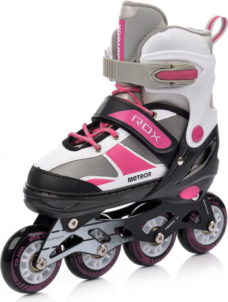 Patins à roulettes en ligne Meteor ROX pour enfants taille L 38-41 rose