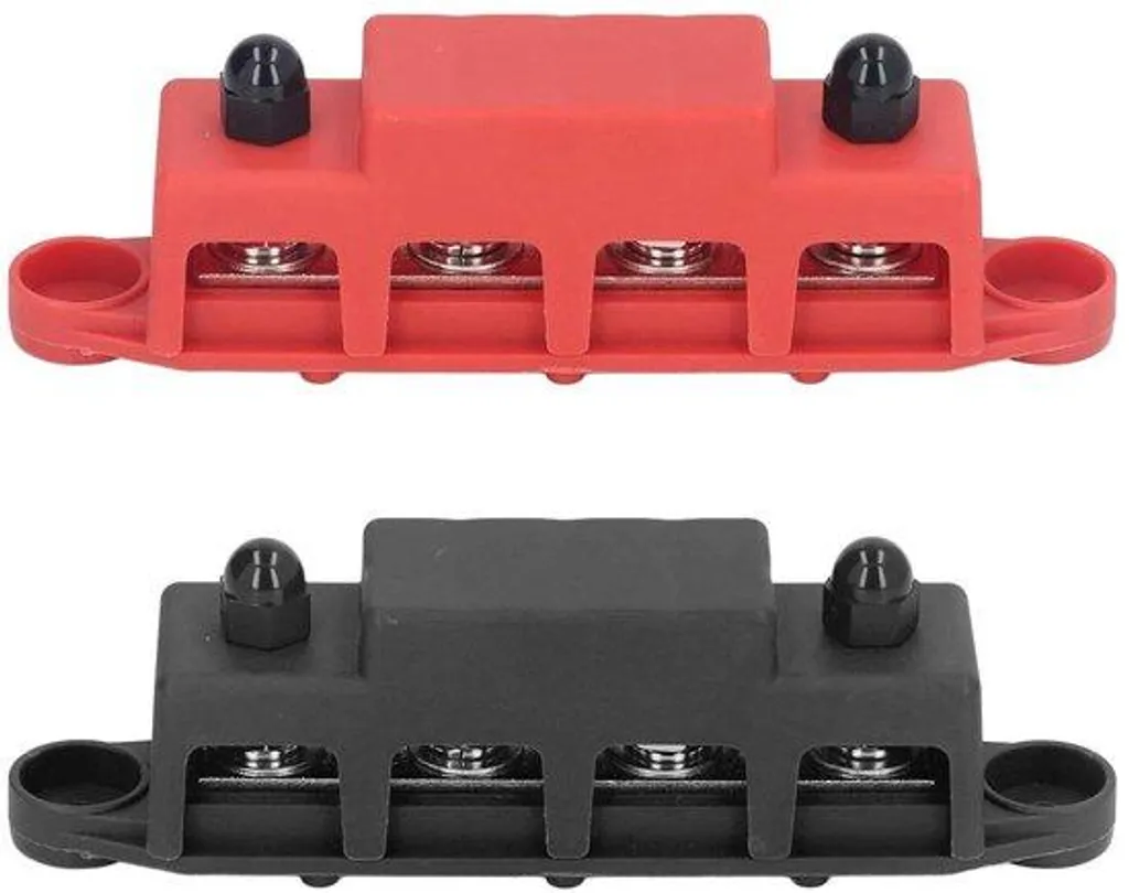 Bloc de distribution 250A CC 48V M8 en ABS et zinc pour auto et bateau