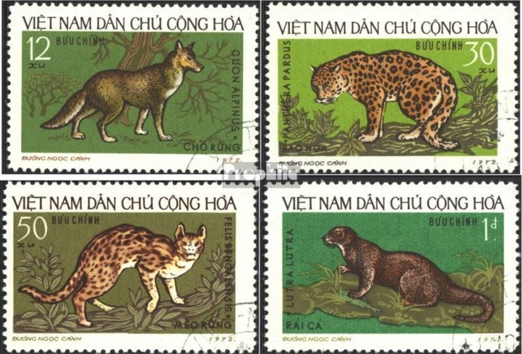 Briefmarken Vietnam 1973 Mi 719-722 (kompl.Ausg.) Produktbild 