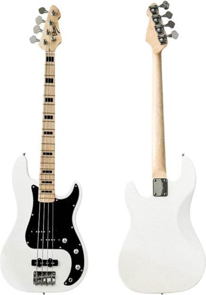 Electric bass guitar V-TONE PJB46 WH white 4/4