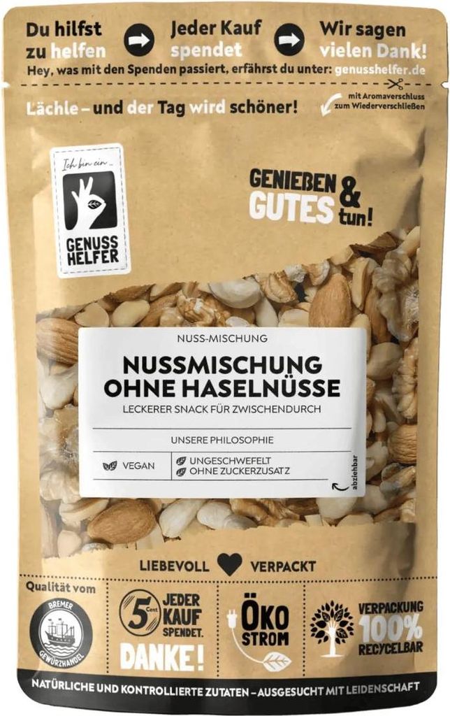 Nussmischung ohne Haselnüsse, natur, Nuss-Mix aus Produktbild 