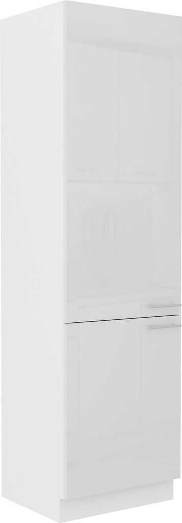 Küchen Hochschrank 60 cm Lara Weiß Hochglanz Küchenzeile Küchenblock Küche