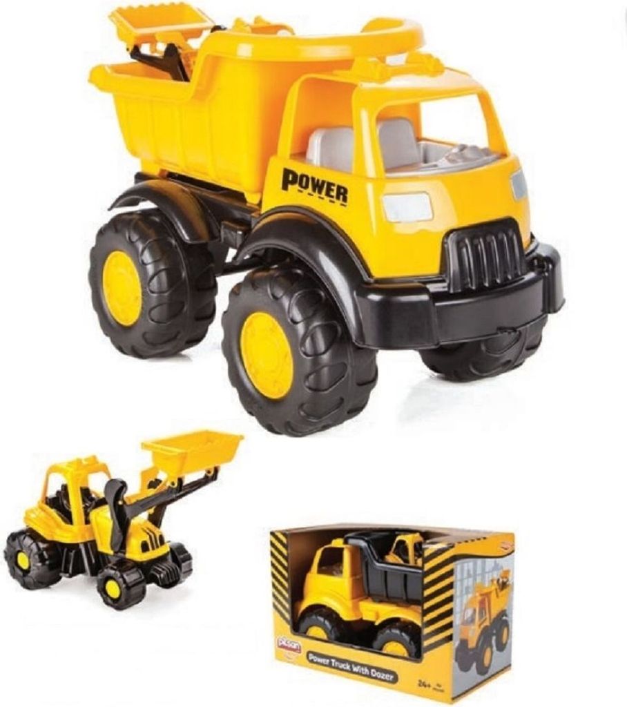 Pilsan LKW mit Lader gelb/schwarz 2-teilig