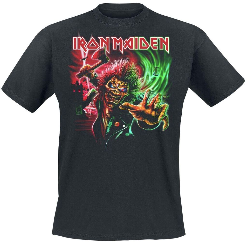 Iron Maiden T-Shirt Herren Run For Your Lives schwarz M