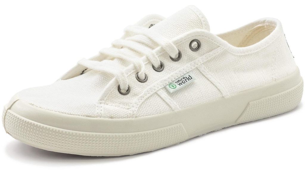 Natural World Blossom Uni Baumwolle Sneaker Weiß (Blanco), Produktbild 