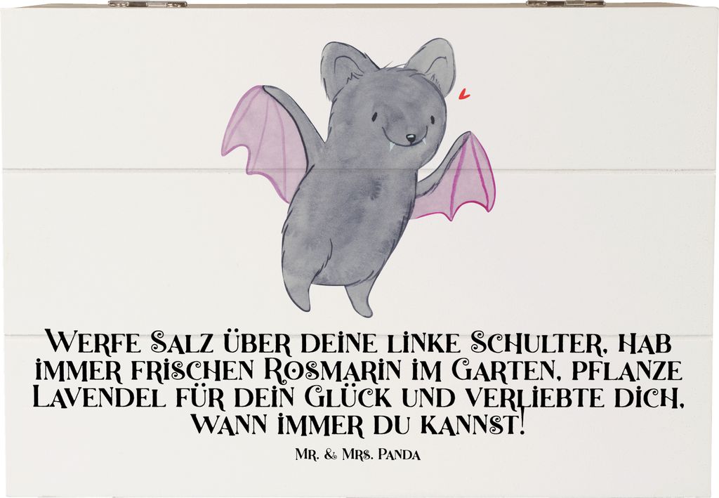 Mr. & Mrs. Panda Box Halloween Rituale 22 x 15 cm - Weiß - Geschenk, Gruselparty, Events, Kiste mit Deckel, Aufbewahrungstruhe, schatztruhe, schau...