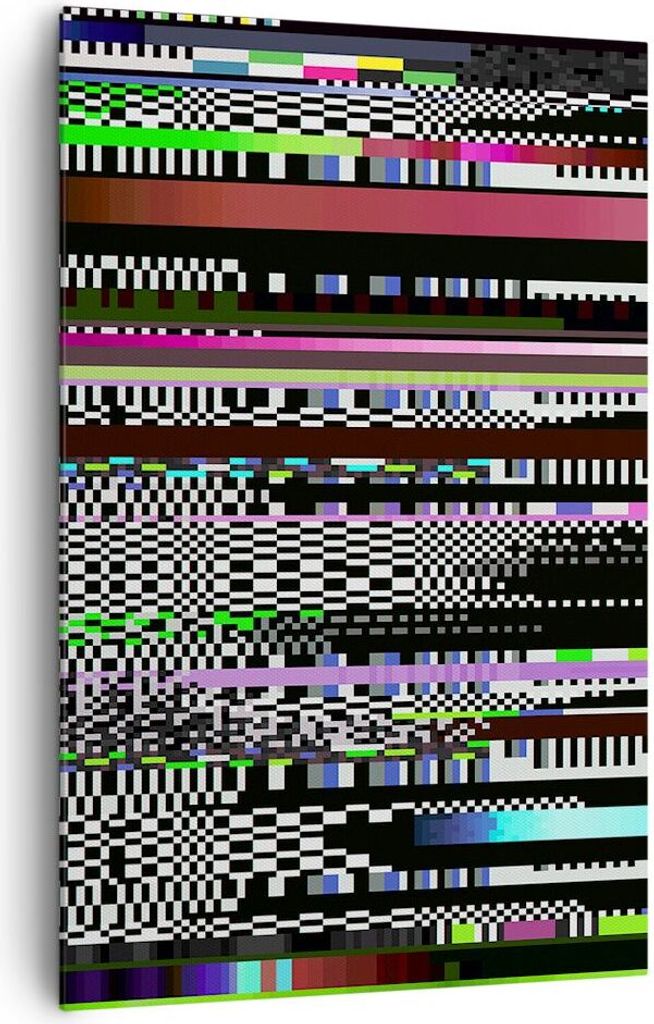 Bild auf Leinwand - Leinwandbild - Einteilig - Abstraktion modern - 80x120cm - Wand Bild - Wanddeko - Wandbilder - Leinwanddruck - Wanddekoration -...