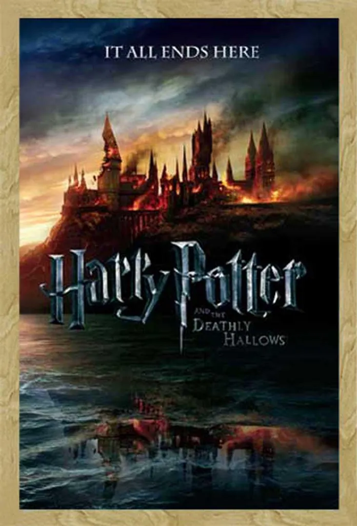 Poster Harry Potter 7 Teaser 2 Cornice Shinsuke MDF Faggio 61x91