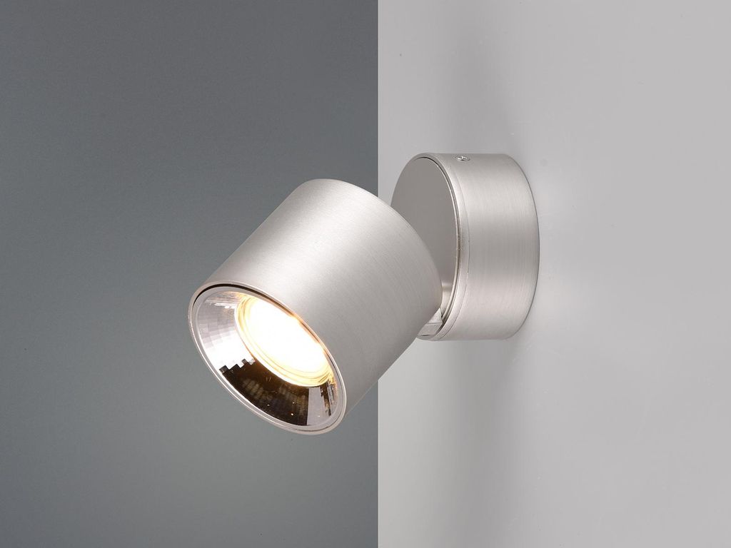Spot a soffitto argento pendente circolare mobile 1xGU10 Immagine del prodotto 