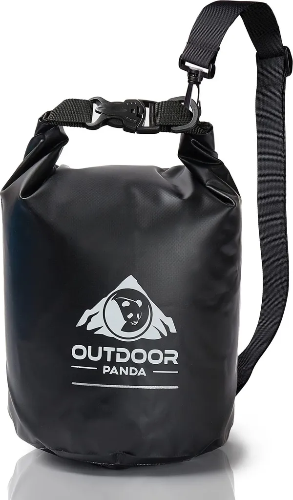 Sac de voyage étanche 5L Outdoor Panda noir pour canoë et bateau