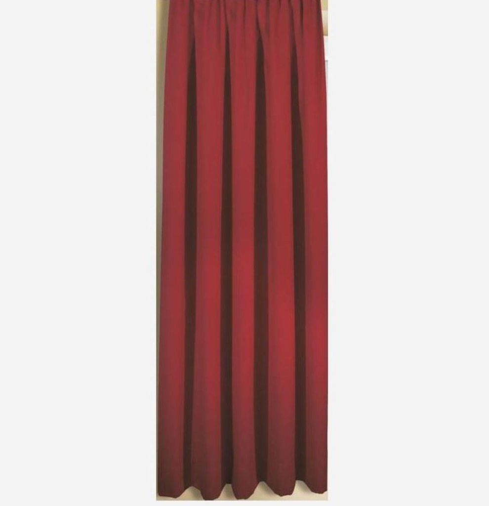 Fertigschal „Sol“ - Vorhang mit Gardinenband von Albani: Größe (HxB): 245x135cm Farbe: Rot