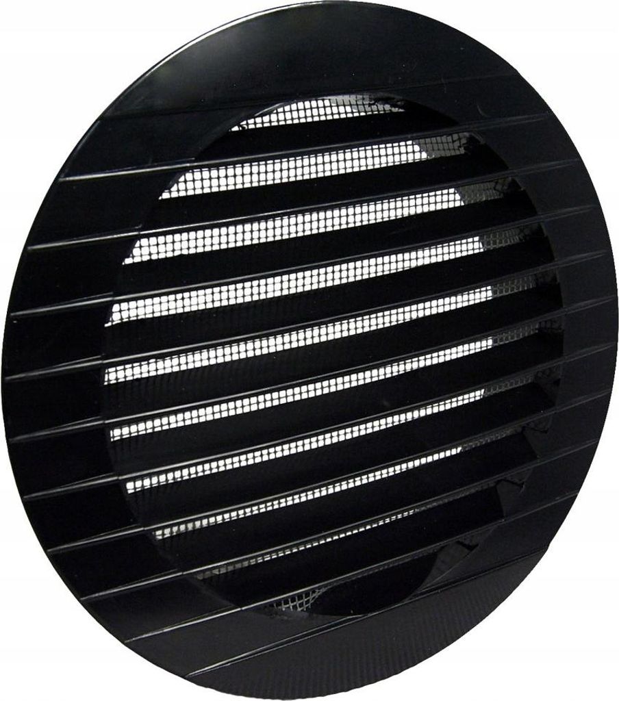 Dospel | Lüftungsgitter IMPERIO - 125 mm - Graphit - Mit mechanischer Lamelle - Elegantes Design