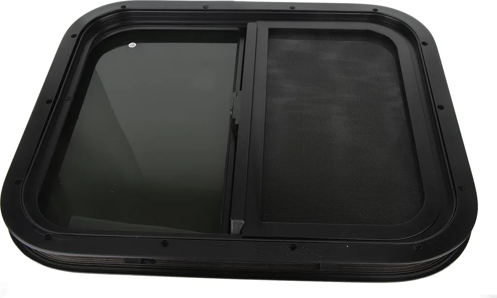 Fenêtre de caravane scellée avec vitre polie et cadre aluminium résistant