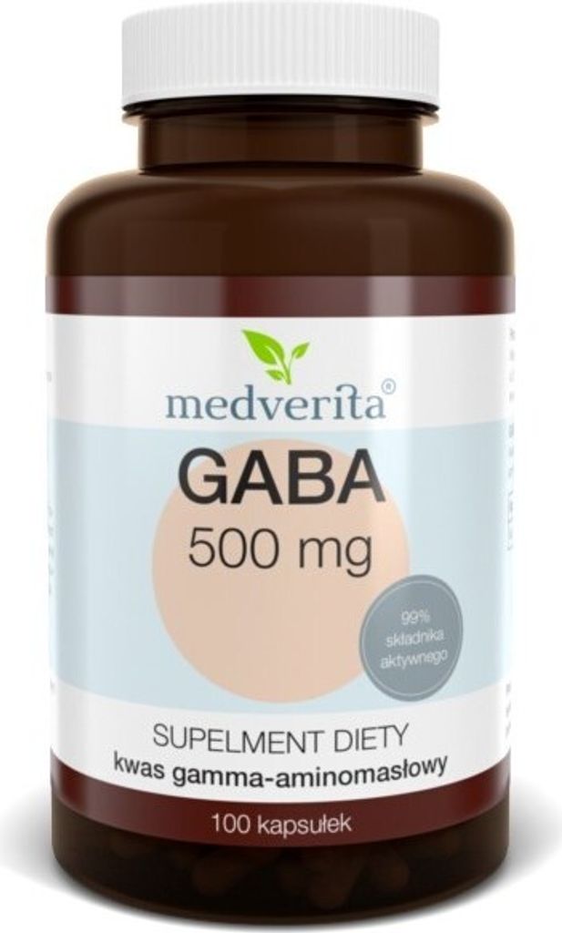 MEDVERITA GABA 500 mg 100 Kapseln – Unterstützung für Entspannung, Stressabbau & besseren Schlaf