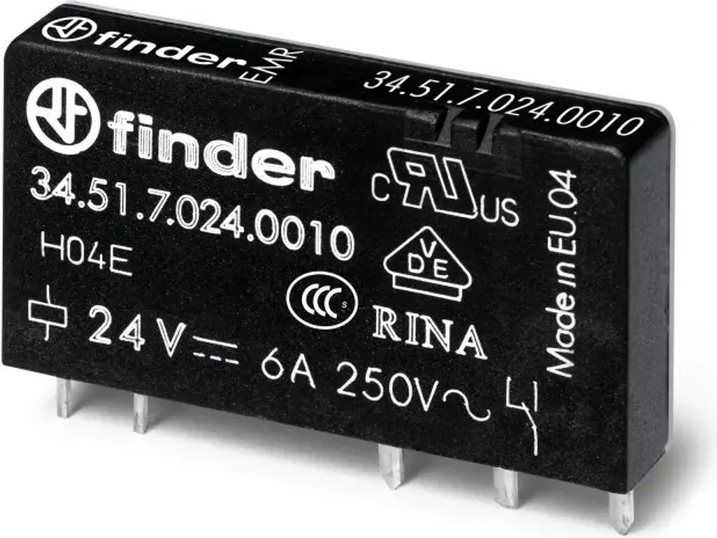 Relais de commande 24V Finder pour automatisme et maintenance machine