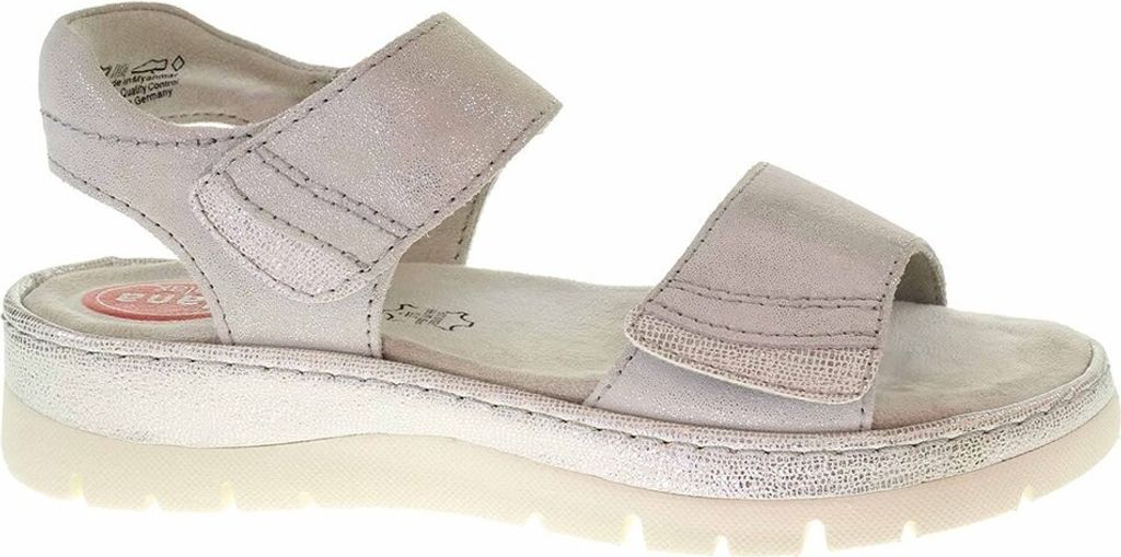 Jana Relax Sandalen in Übergrößen Silber 8-8-28401-26 920 große Damenschuhe