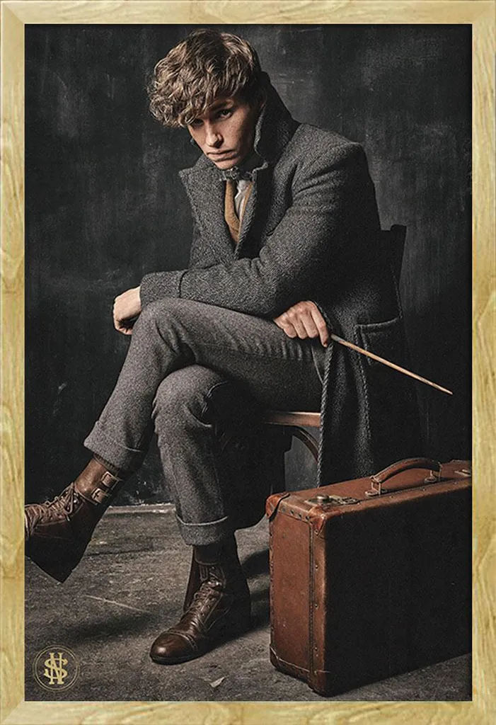 Poster Animali Fantastici 2 Newt Scamander con Cornice Shinsuke Faggio