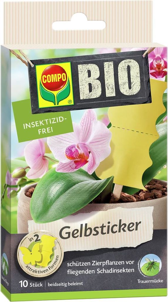 COMPO Gelbsticker insektizidfrei - 10 Stück